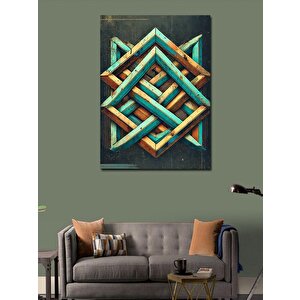 Kanvas Tablo Soyut Geometrik Sanat 50x70 cm