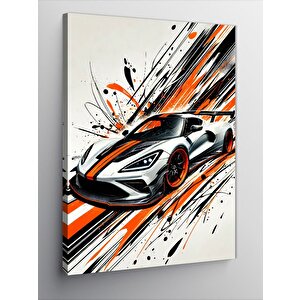 Kanvas Tablo Hızlı Spor Araba 100x140 cm