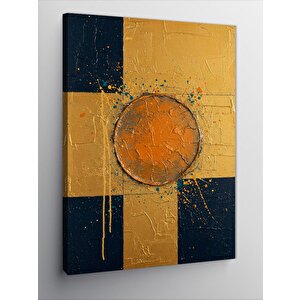 Kanvas Tablo Turuncu Soyut Desen 50x70 cm
