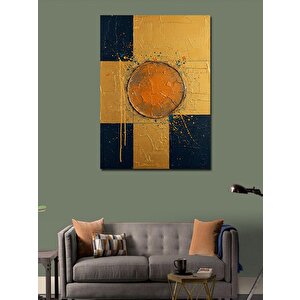 Kanvas Tablo Turuncu Soyut Desen 50x70 cm