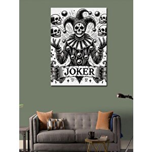 Kanvas Tablo Joker Kafatası Deseni 70x100 cm