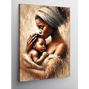 Kanvas Tablo Anne Ve Bebek Sevgisi 100x140 cm