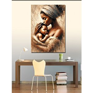 Kanvas Tablo Anne Ve Bebek Sevgisi 100x140 cm