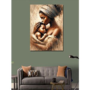Kanvas Tablo Anne Ve Bebek Sevgisi 100x140 cm