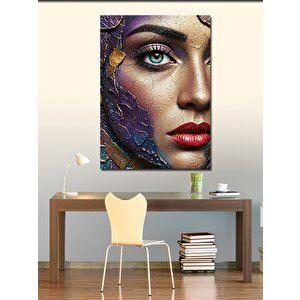 Kanvas Tablo Soyut Kadın Portresi Ve Duygu 70x100 cm