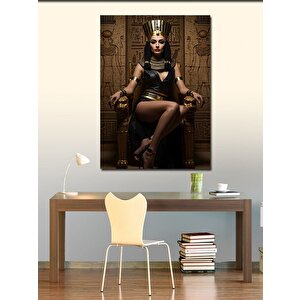 Kanvas Tablo Mısır Kraliçesi Ve Taht 100x140 cm