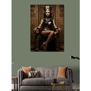 Kanvas Tablo Mısır Kraliçesi Ve Taht 100x140 cm