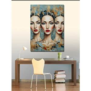 Kanvas Tablo Soyut Kadın Portreleri 50x70 cm