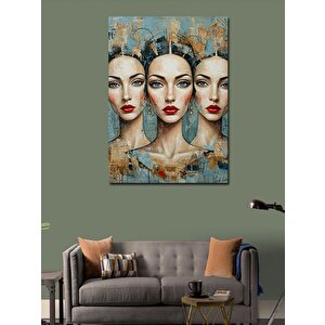 Kanvas Tablo Soyut Kadın Portreleri 50x70 cm