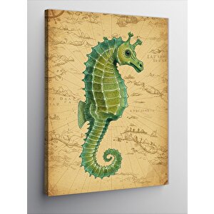 Kanvas Tablo Denizatı Harita Tasarımı 50x70 cm