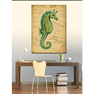 Kanvas Tablo Denizatı Harita Tasarımı 50x70 cm