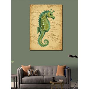 Kanvas Tablo Denizatı Harita Tasarımı 50x70 cm