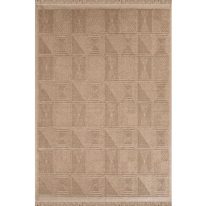 Natura 6661 %100 Doğal Jüt Kilim Bej Renkli Yumuşak Dokulu Şık Tasarımlı Kilim Modern Dokuma Kilim