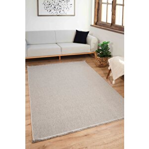 Loopy 5553 Gri Yumuşak Dokulu Bukle Modern Salon Mutfak Koridor Halısı Tozumaz Örgü Makine Halısı