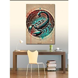 Kanvas Tablo Soyut Akrep Çizimi 50x70 cm