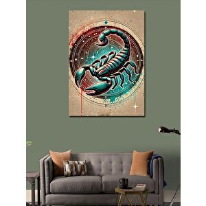 Kanvas Tablo Soyut Akrep Çizimi 50x70 cm