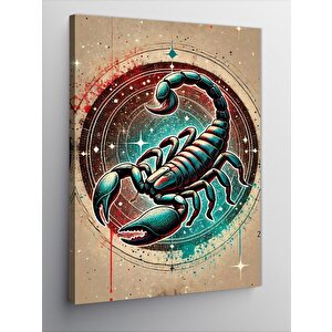 Kanvas Tablo Soyut Akrep Çizimi 100x140 cm
