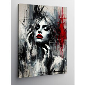 Kanvas Tablo Soyut Kadın Portresi 100x140 cm