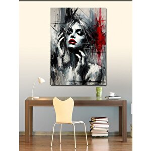 Kanvas Tablo Soyut Kadın Portresi 100x140 cm