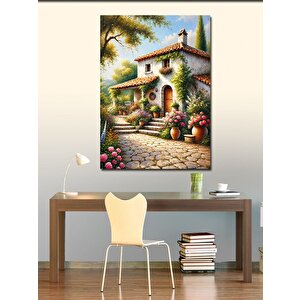 Kanvas Tablo Masalsı Bahçe Manzarası 100x140 cm