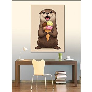 Kanvas Tablo Dondurmalı Susamur Figürü 70x100 cm
