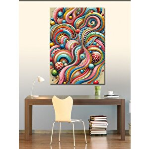 Kanvas Tablo Soyut Dalgalı Desen 50x70 cm