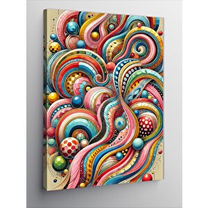 Kanvas Tablo Soyut Dalgalı Desen 100x140 cm