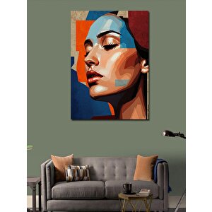 Kanvas Tablo Soyut Kadın Profili 50x70 cm
