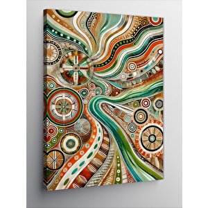 Kanvas Tablo Soyut Spiral Desenler 70x100 cm