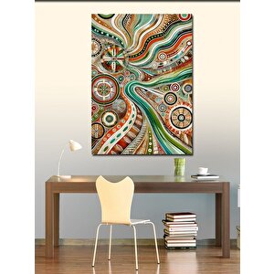 Kanvas Tablo Soyut Spiral Desenler 70x100 cm