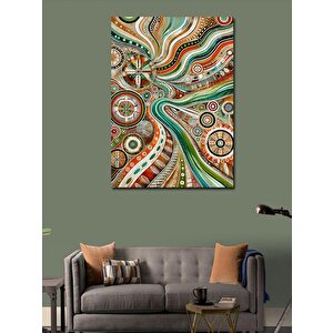 Kanvas Tablo Soyut Spiral Desenler 70x100 cm