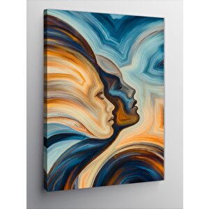 Kanvas Tablo Soyut Kadın Profili 50x70 cm