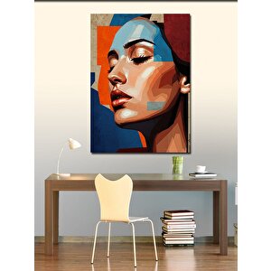 Kanvas Tablo Soyut Kadın Profili 100x140 cm