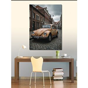 Kanvas Tablo Retro Vosvos Ve Sokak Manzarası 50x70 cm
