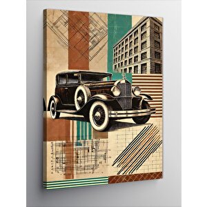 Kanvas Tablo Retro Klasik Araba 70x100 cm