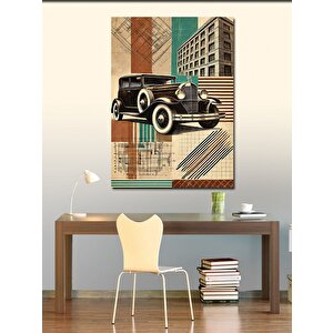 Kanvas Tablo Retro Klasik Araba 70x100 cm