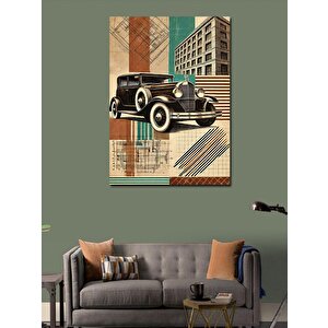 Kanvas Tablo Retro Klasik Araba 70x100 cm
