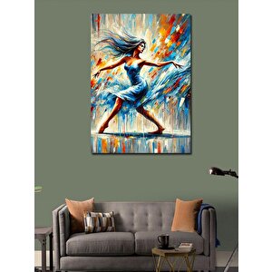 Kanvas Tablo Soyut Dans Eden Kadın 50x70 cm
