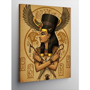 Kanvas Tablo Antik Mısır Kraliçesi Nefertiti 100x140 cm