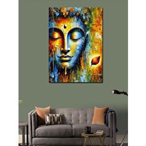 Kanvas Tablo Buda Ve Renkli Soyut Sanat 70x100 cm