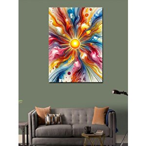 Kanvas Tablo Renkli Soyut Çizgiler 70x100 cm