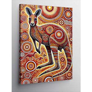 Kanvas Tablo Soyut Kanguru Sanatı 100x140 cm
