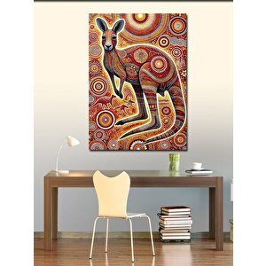 Kanvas Tablo Soyut Kanguru Sanatı 100x140 cm