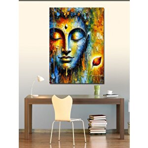 Kanvas Tablo Buda Ve Renkli Soyut Sanat 100x140 cm