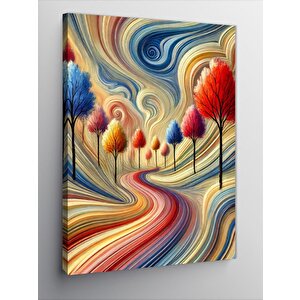 Kanvas Tablo Soyut Orman 70x100 cm