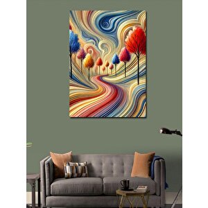 Kanvas Tablo Soyut Orman 70x100 cm