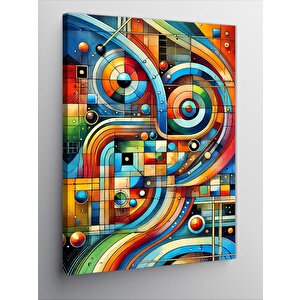 Kanvas Tablo Geometrik Soyut Tasarım 100x140 cm