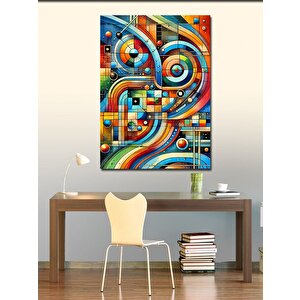 Kanvas Tablo Geometrik Soyut Tasarım 100x140 cm