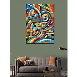 Kanvas Tablo Geometrik Soyut Tasarım 100x140 cm