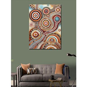Kanvas Tablo Soyut Daire Desenleri 50x70 cm